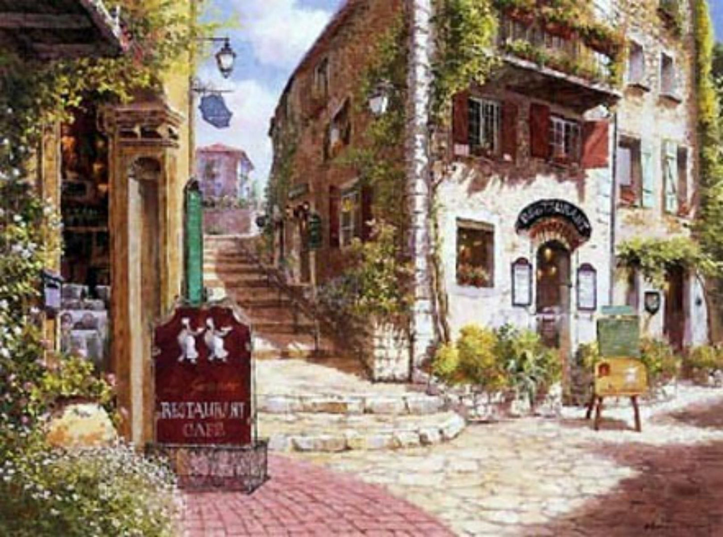 Sam Park- Hand Embellished Serigraph on Paper "Bella Franche"