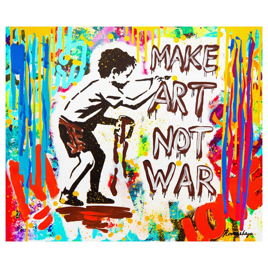 Nastya Rovenskaya- Mixed Media on Canvas "Spray It, Don't Say It"