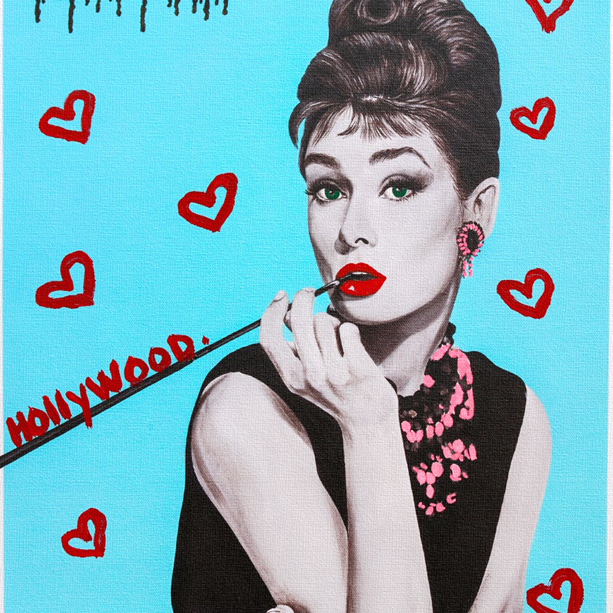 Nastya Rovenskaya- Mixed Media on Canvas "Audrey I"