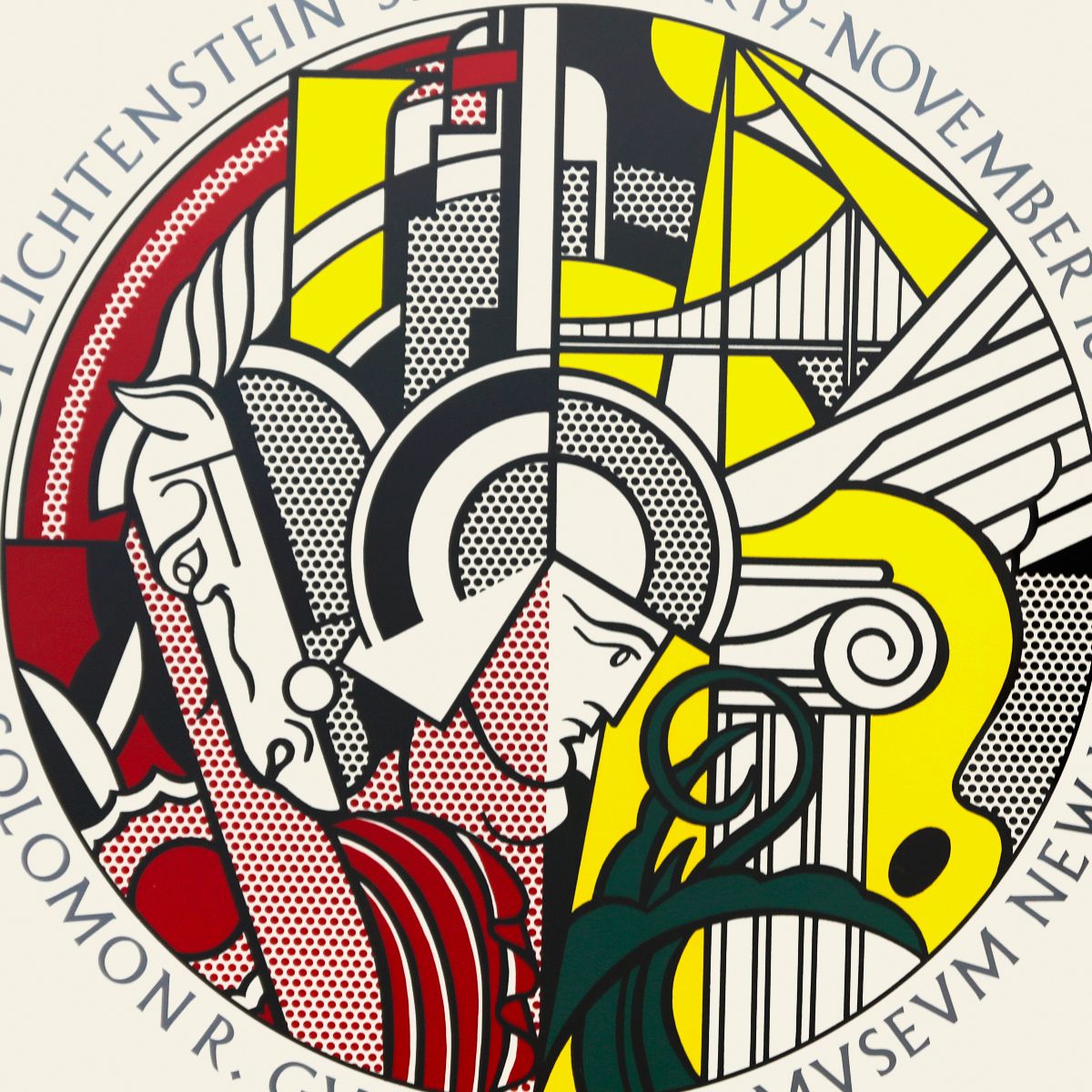 Roy Lichtenstein- Offset Lithograph "Guggenheim Museum"