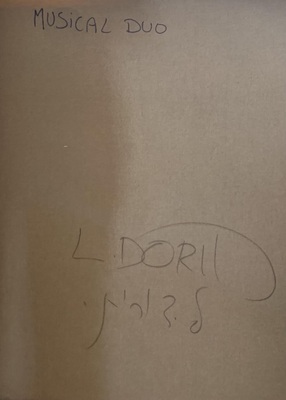 Dorit Levi- Original Painting on Canvas "Musical Duo "