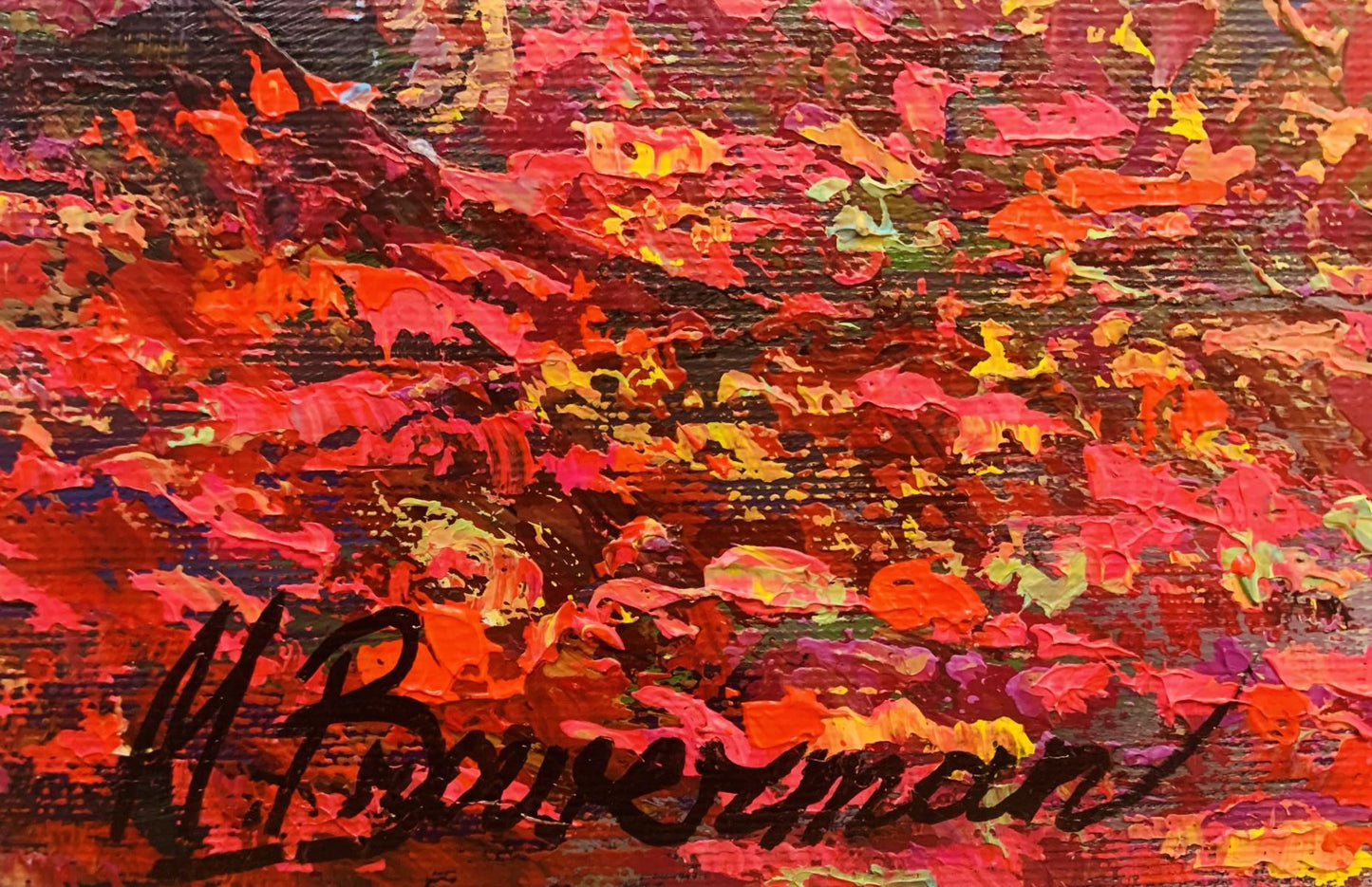 Mark Braver - Original acrylic painting on canvas "Walk in the Park "