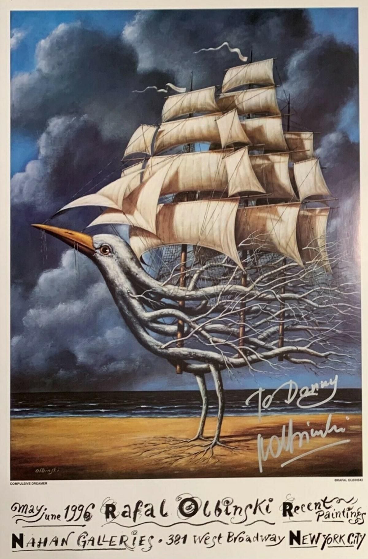 RAFAL OLBINSKI- EXHIBITION LITHOGRAPH ON PAPER