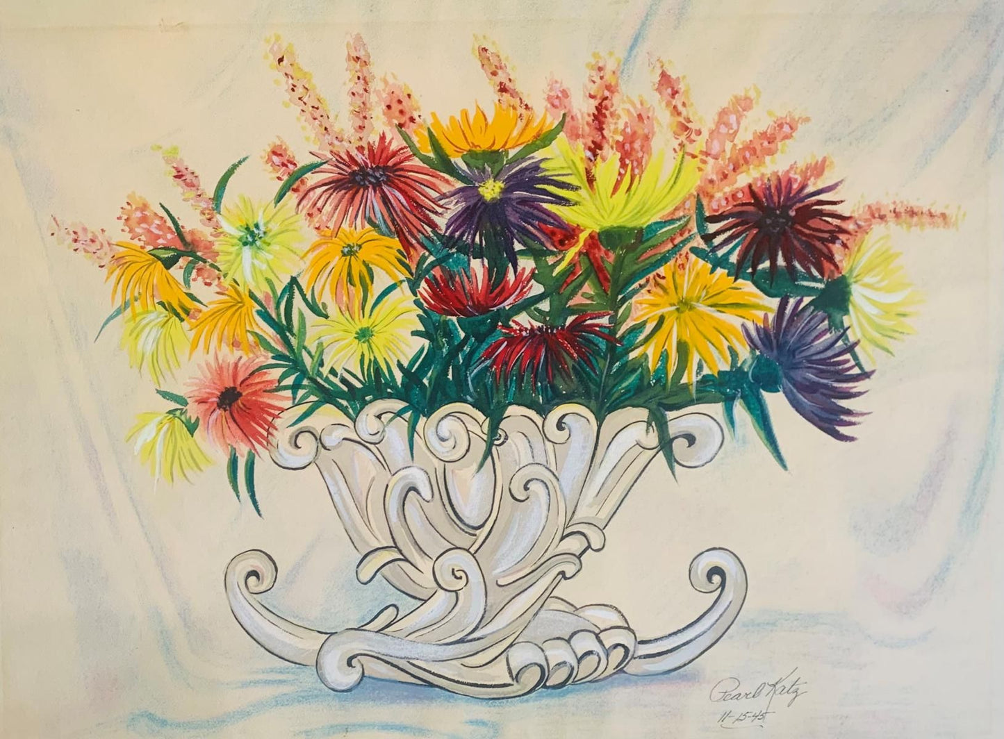 Pearl Katz- Original Pastel on panel