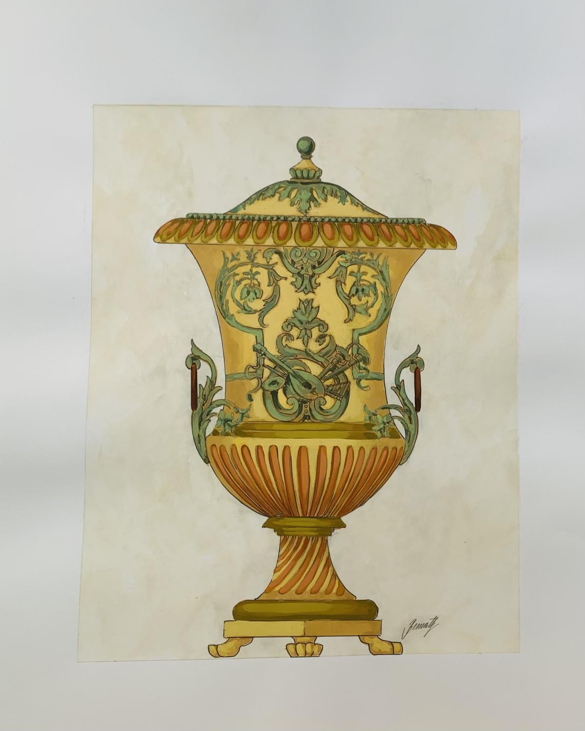 Bemotly- Original watercolor on paper