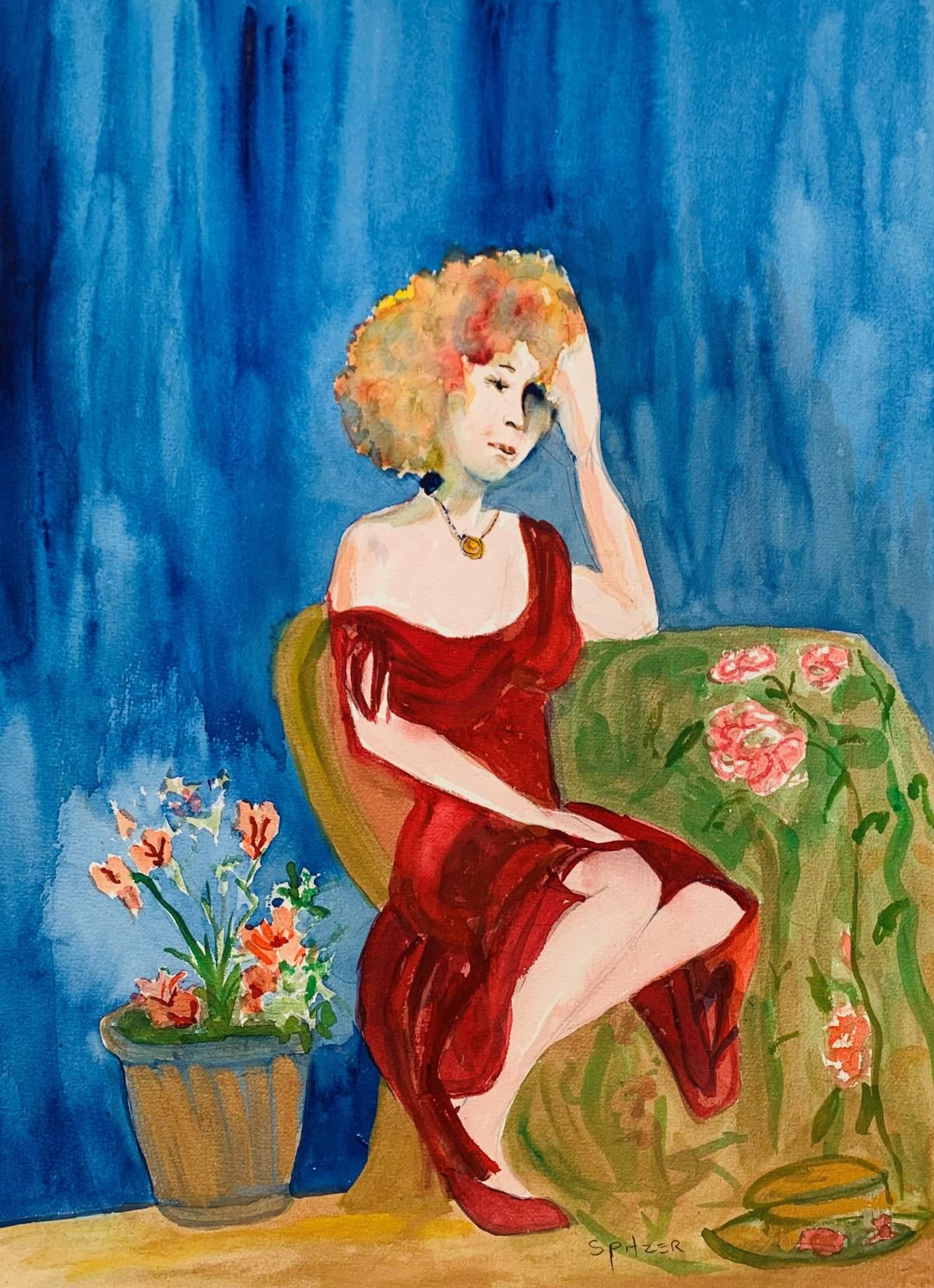 Spitzer- Original gouache on paper