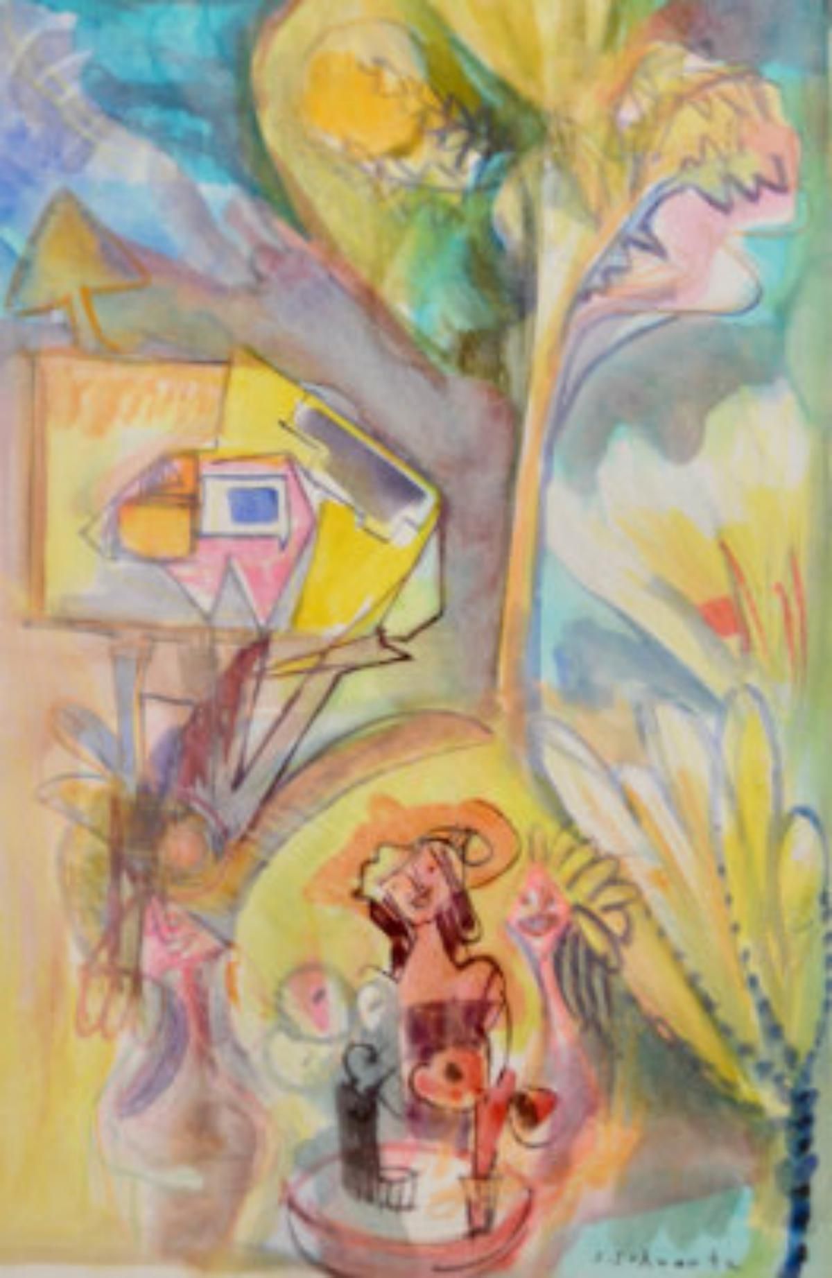 Shlomo Schwartz- Original Watercolor on paper