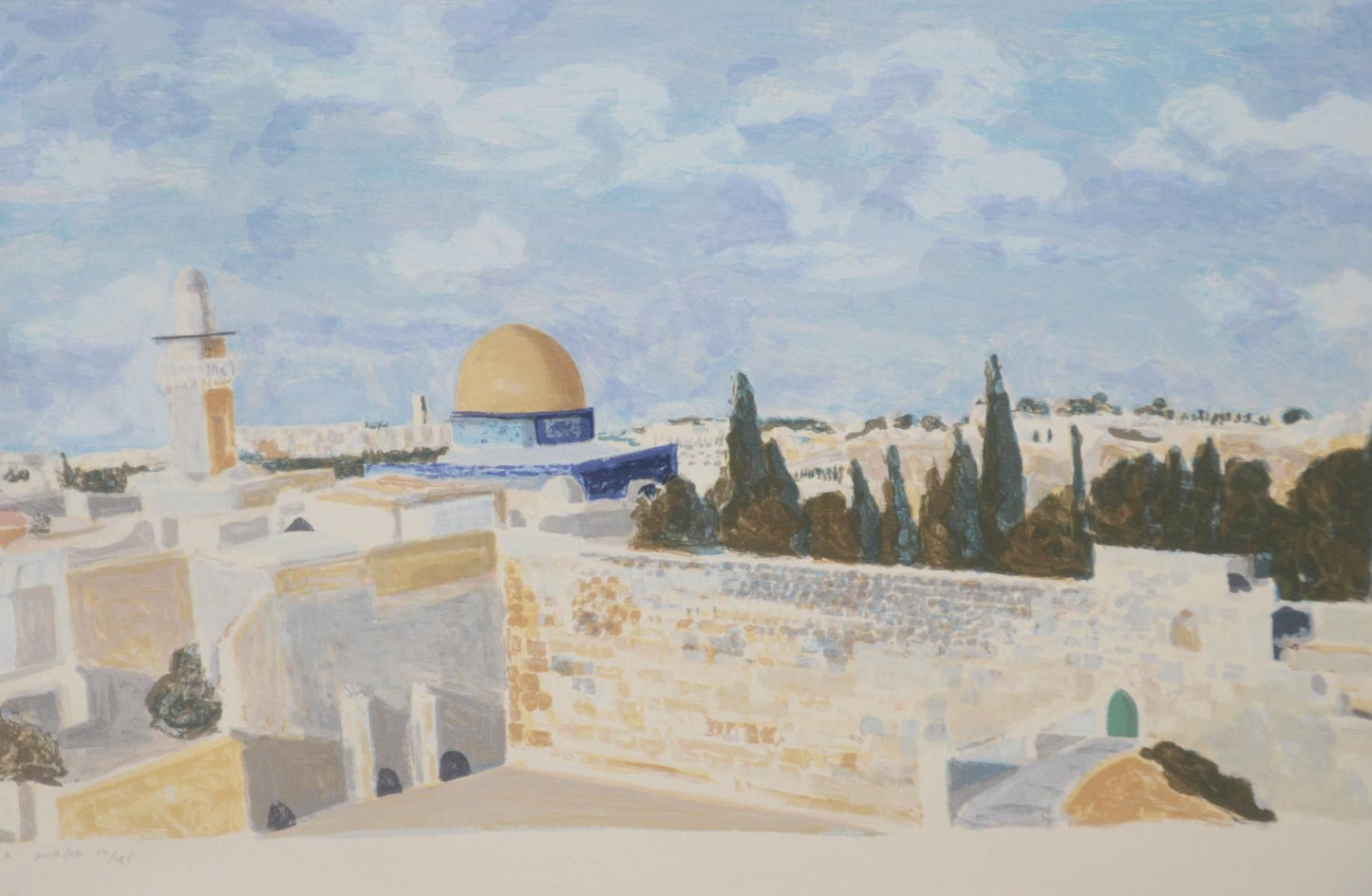 Avner Moriah- Limited Edition Lithograph "Jerusalem "