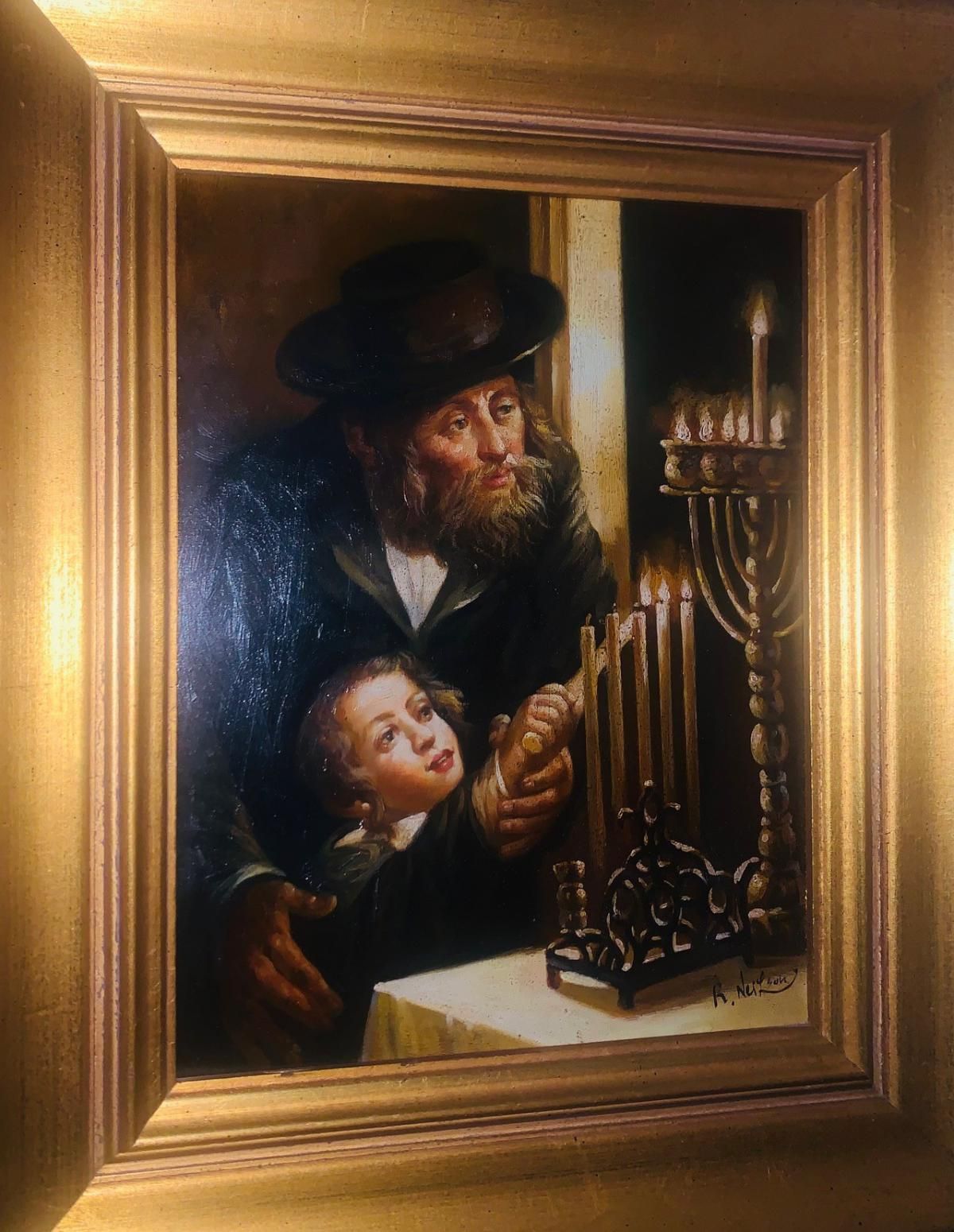 R. Nerlson- Hand Embellished on canvas
