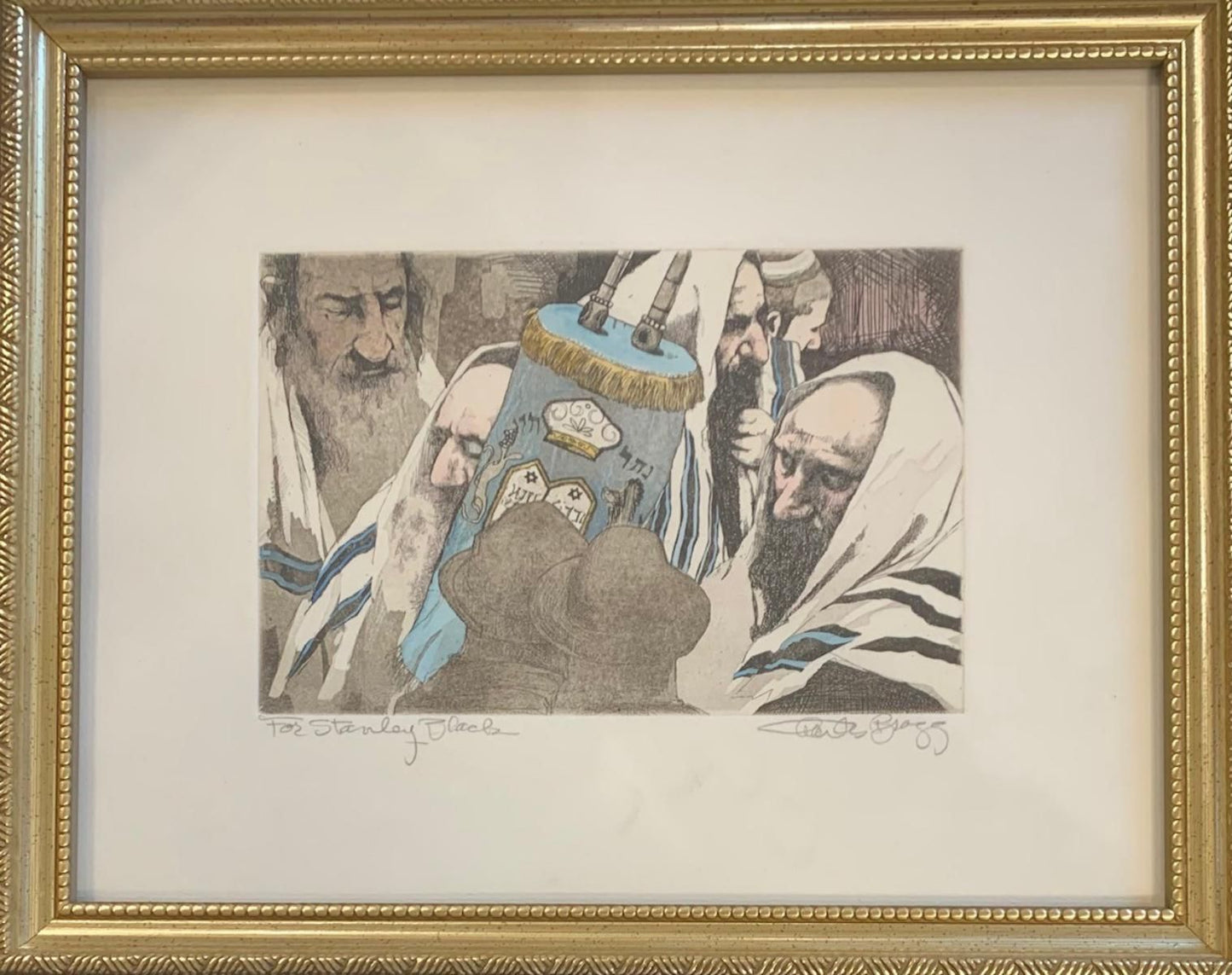 Charles Bragg- Dedicated etching on paper