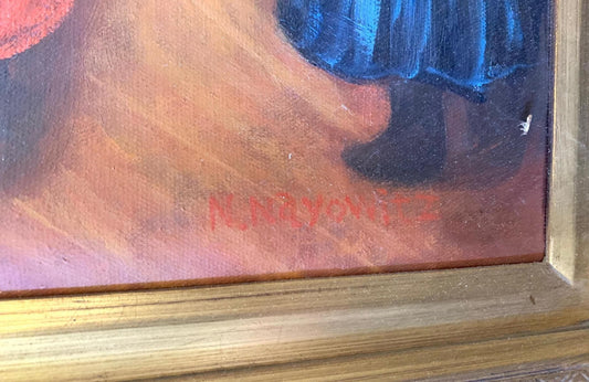 N. Nayowitz- Hand Embellished on canvas