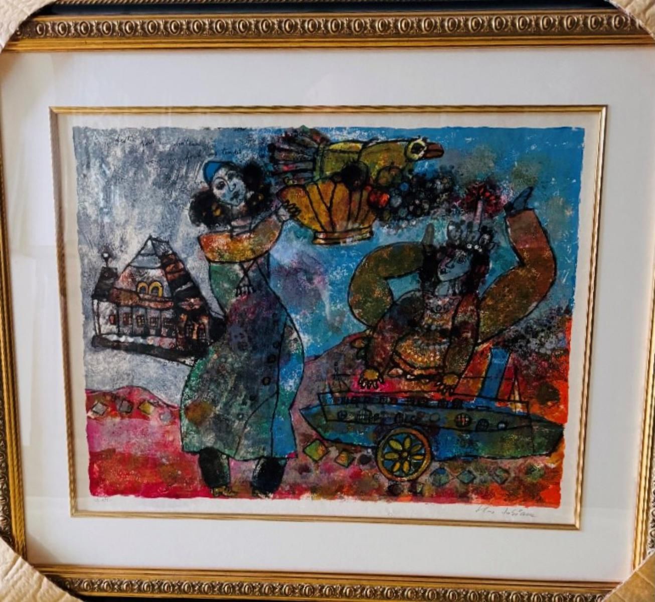 Theo Tobiasse- Lithograph on paper