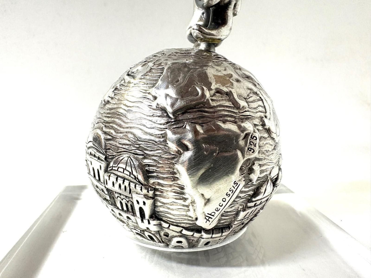 RAPHAEL ABECASSIS- 927 STERLING SILVER PLATED "Dancing Hassid"