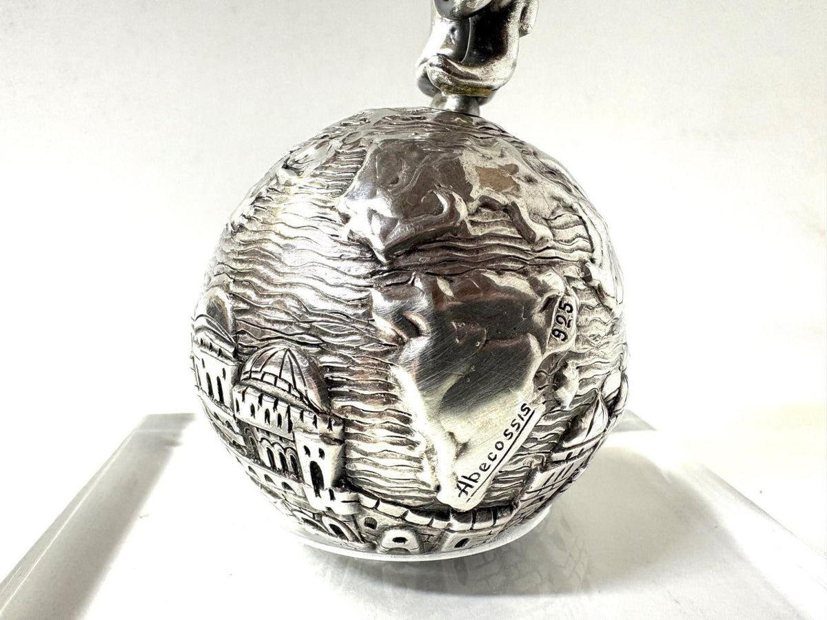 RAPHAEL ABECASSIS- 927 STERLING SILVER PLATED "Dancing Hassid"