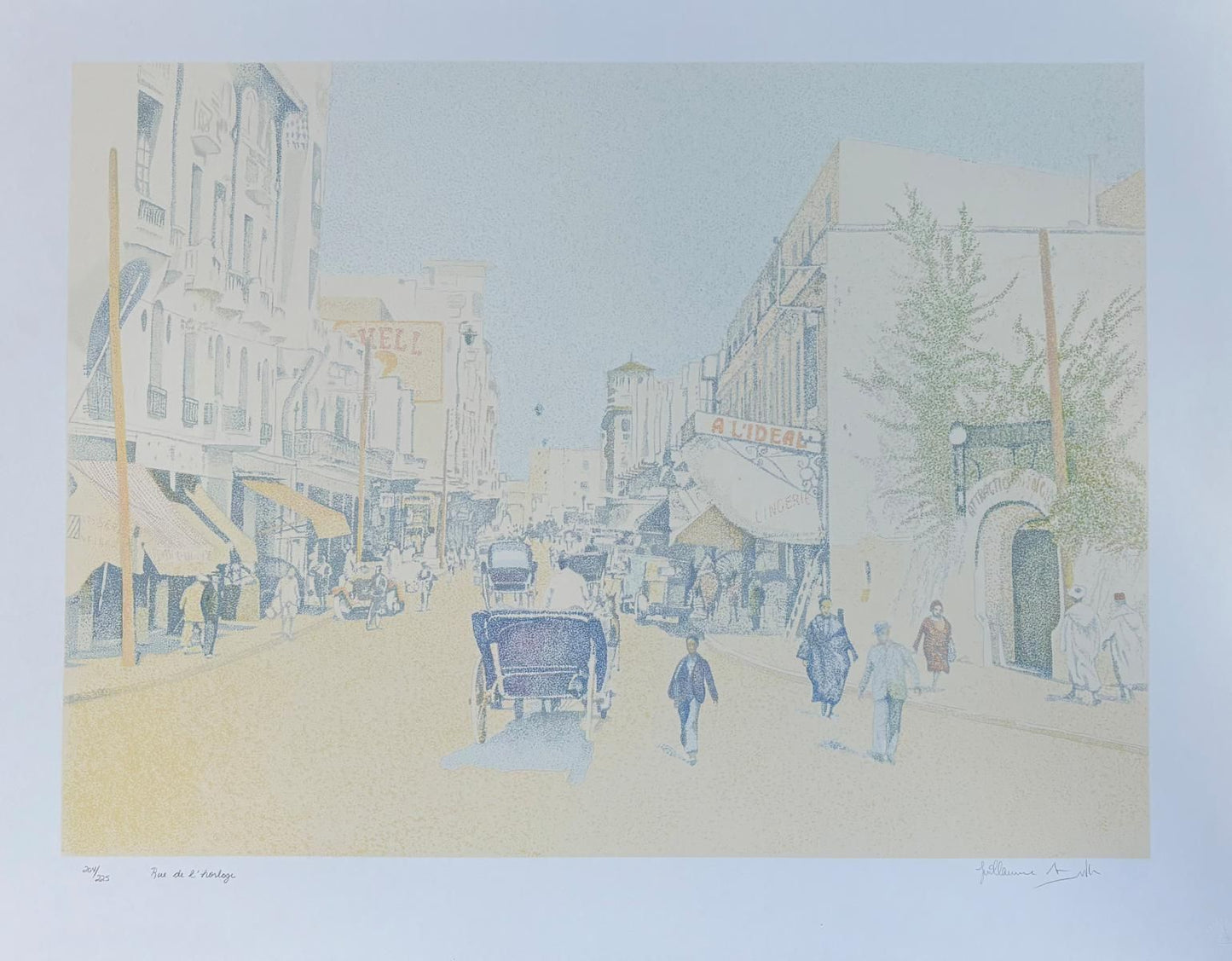 Guillaume Azoulay- Serigraph on paper "Rue DLorloge"