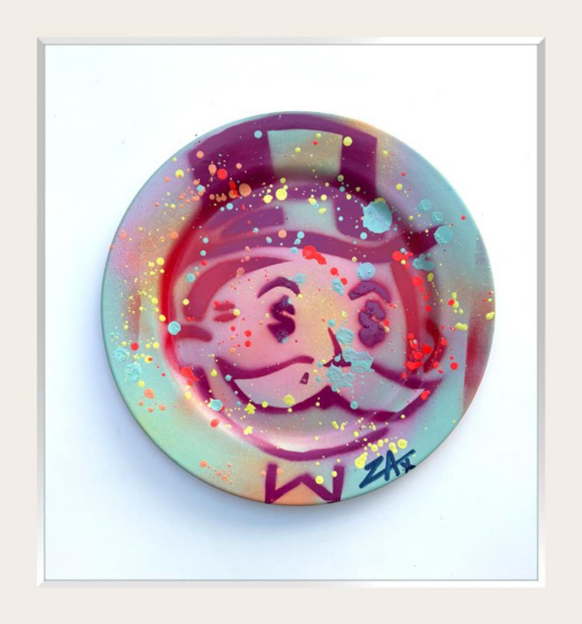 E.M Zax- 1/1 hand painted on ceramic