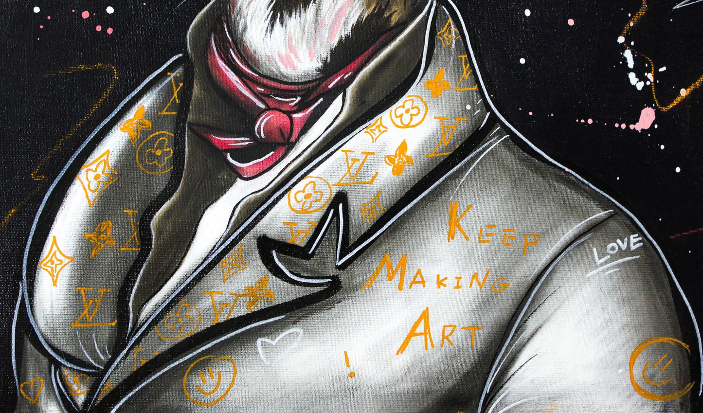 Hen Maman- Original Painting on Canvas "Meeting Day"