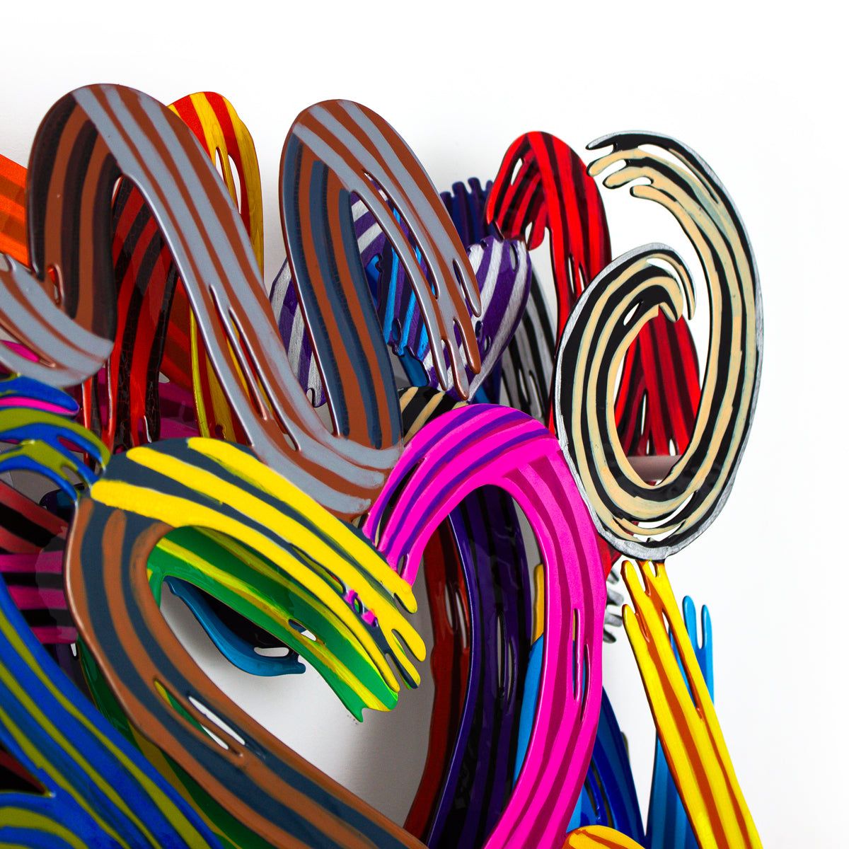 Patricia Govezensky- Original Painting on Cutout Steel "Work of Heart (Mini Series)"