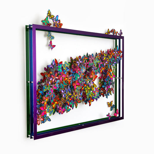 Patricia Govezensky- Original Painting on Cutout Steel "Contemporary ART"