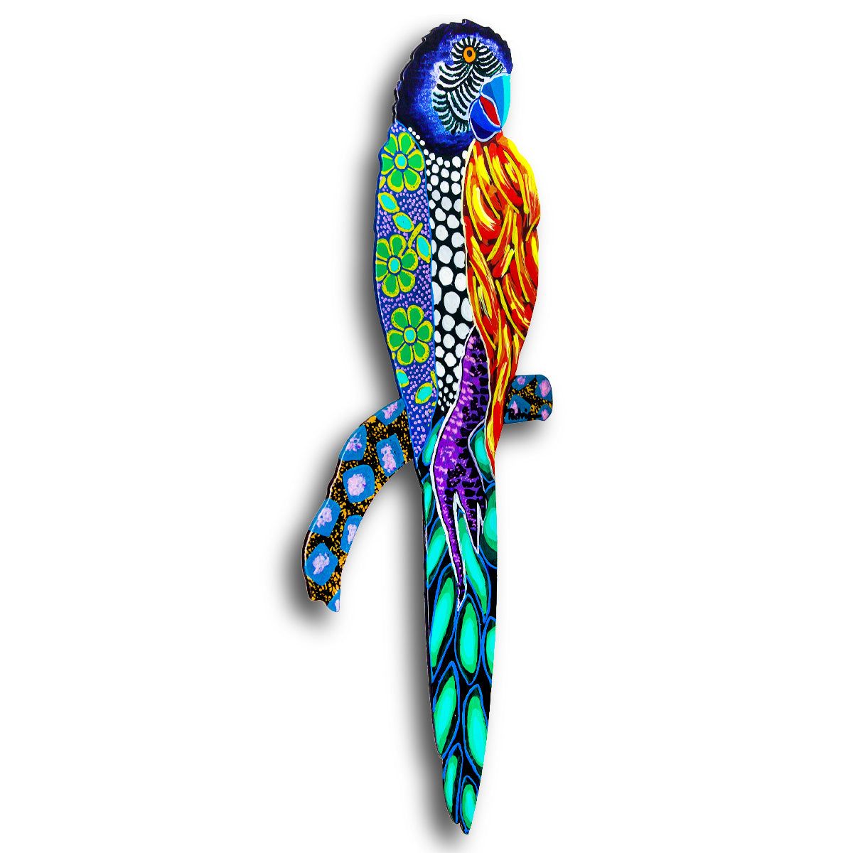 Patricia Govezensky- Original Painting on Laser Cut Steel "Moment of Peace"