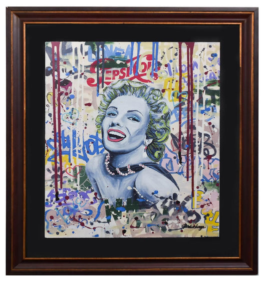 Nastya Rovenskaya- Mixed Media on Paper "Smile"