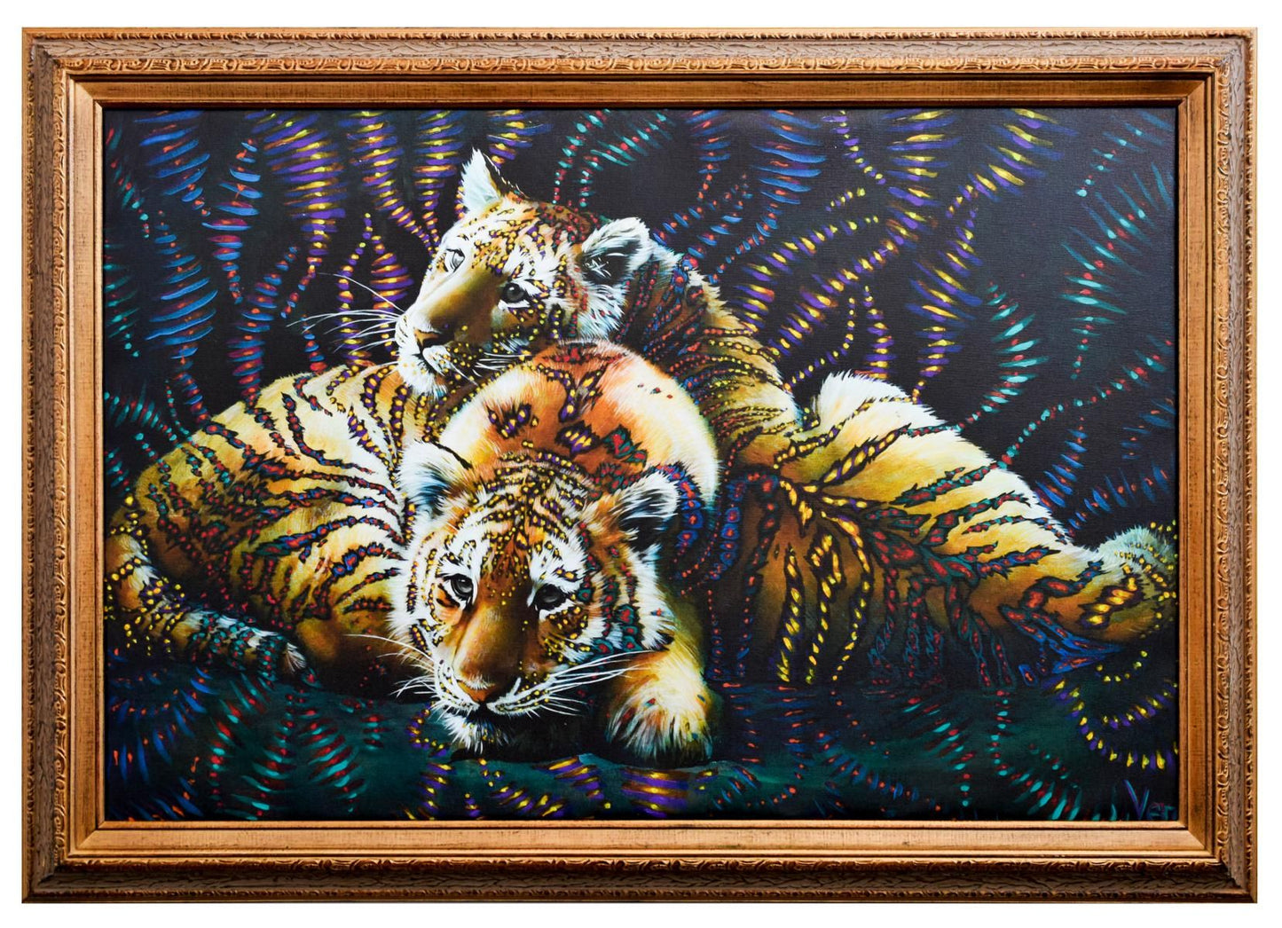 Vera V. Goncharenko- Original Giclee on Canvas "About To Sleep"