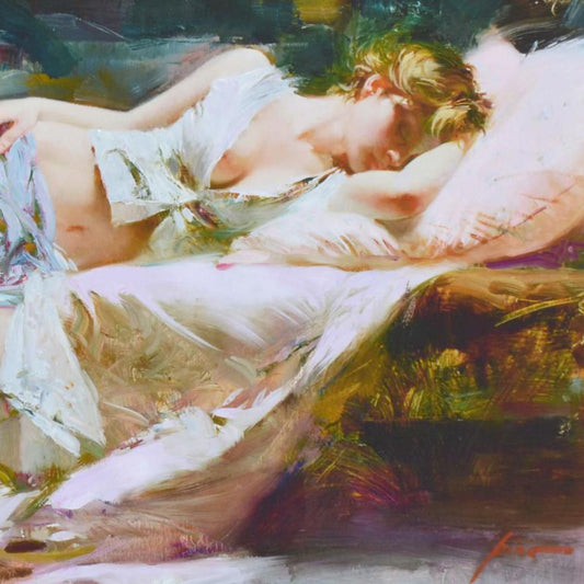 Pino (1939-2010)- Hand Embellished Giclee on Canvas "Lost in Dreams"