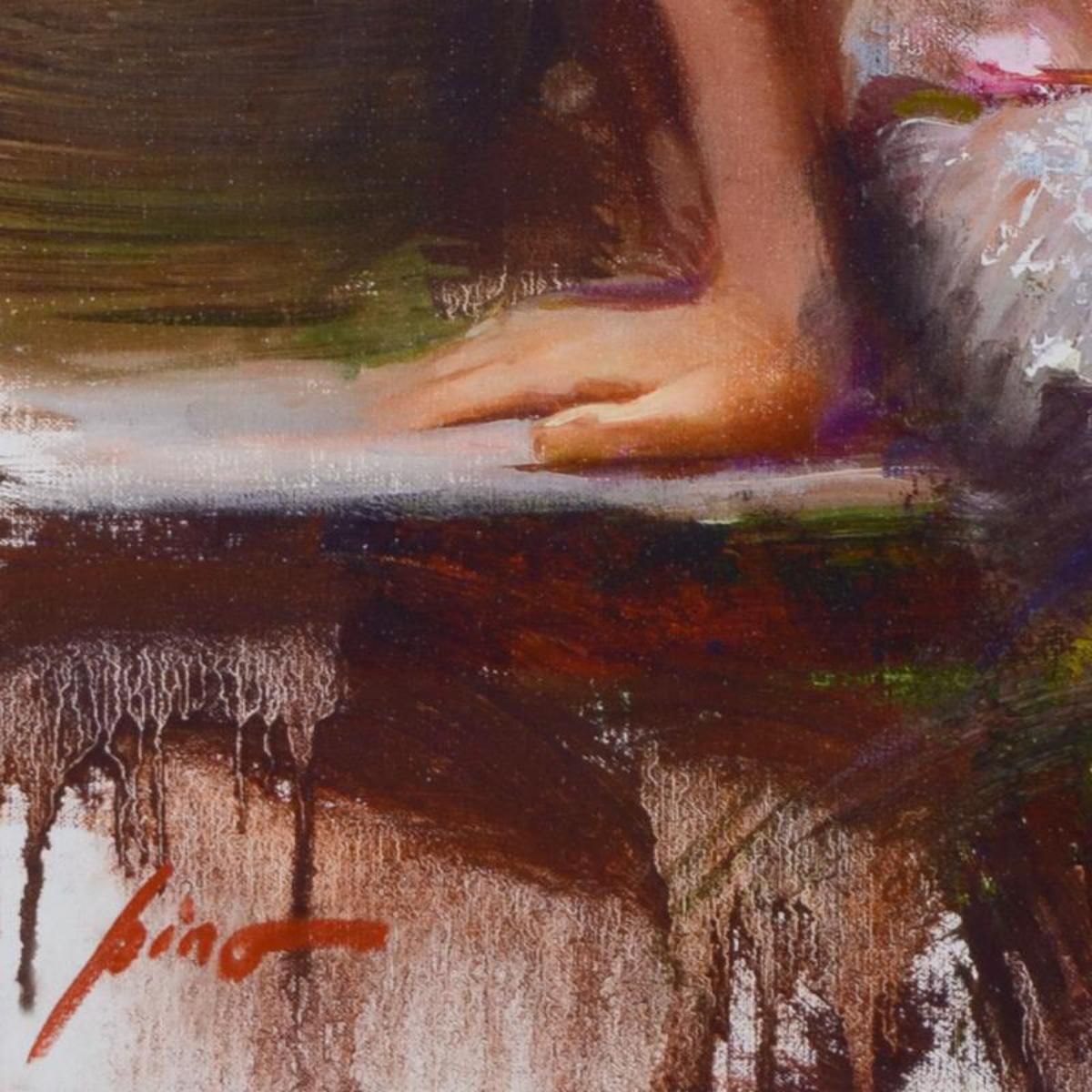 Pino (1939-2010)- Hand Embellished Giclee on Canvas "Sweet Scent"