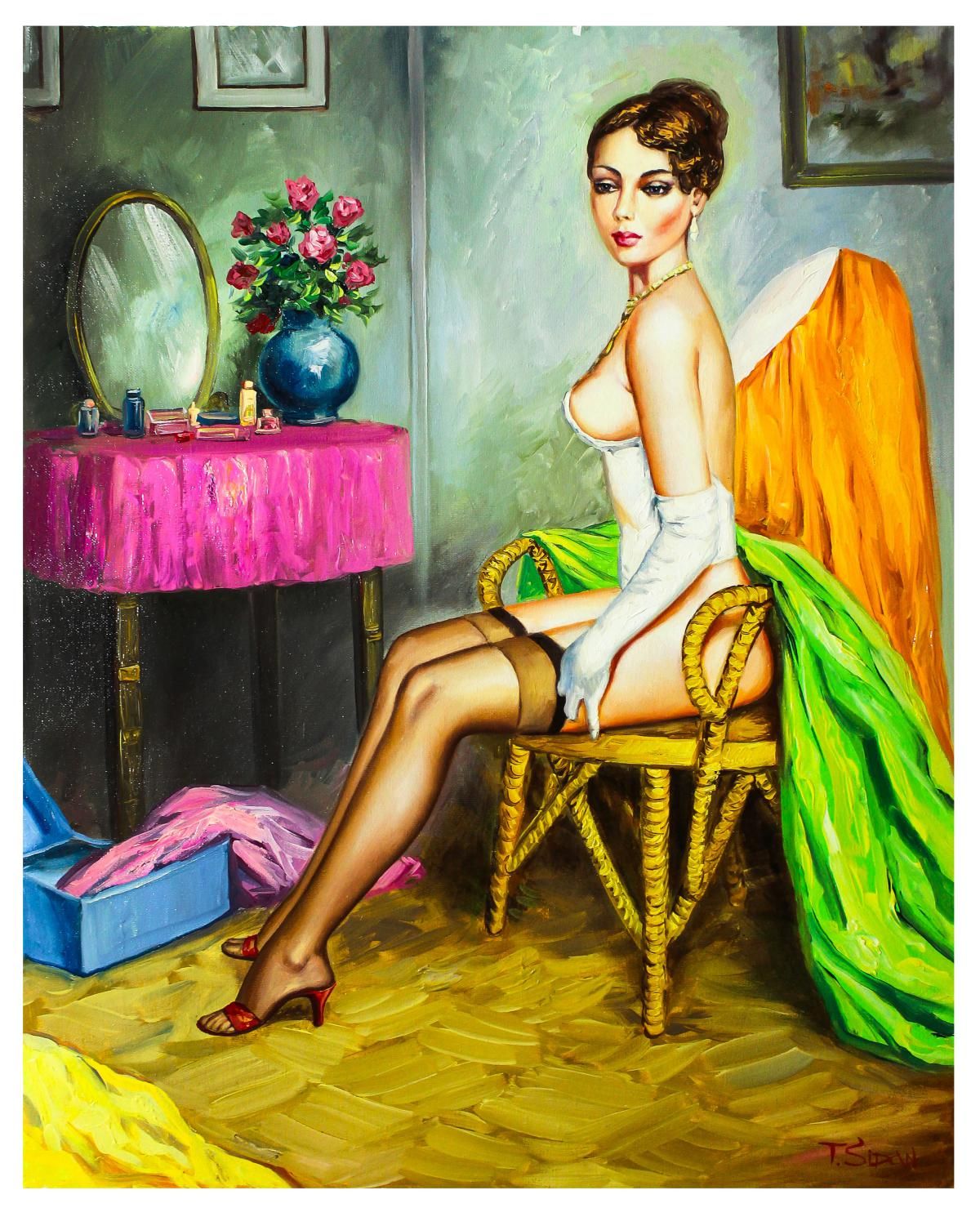 Taras Sidan- Original Oil on Canvas "Edda"