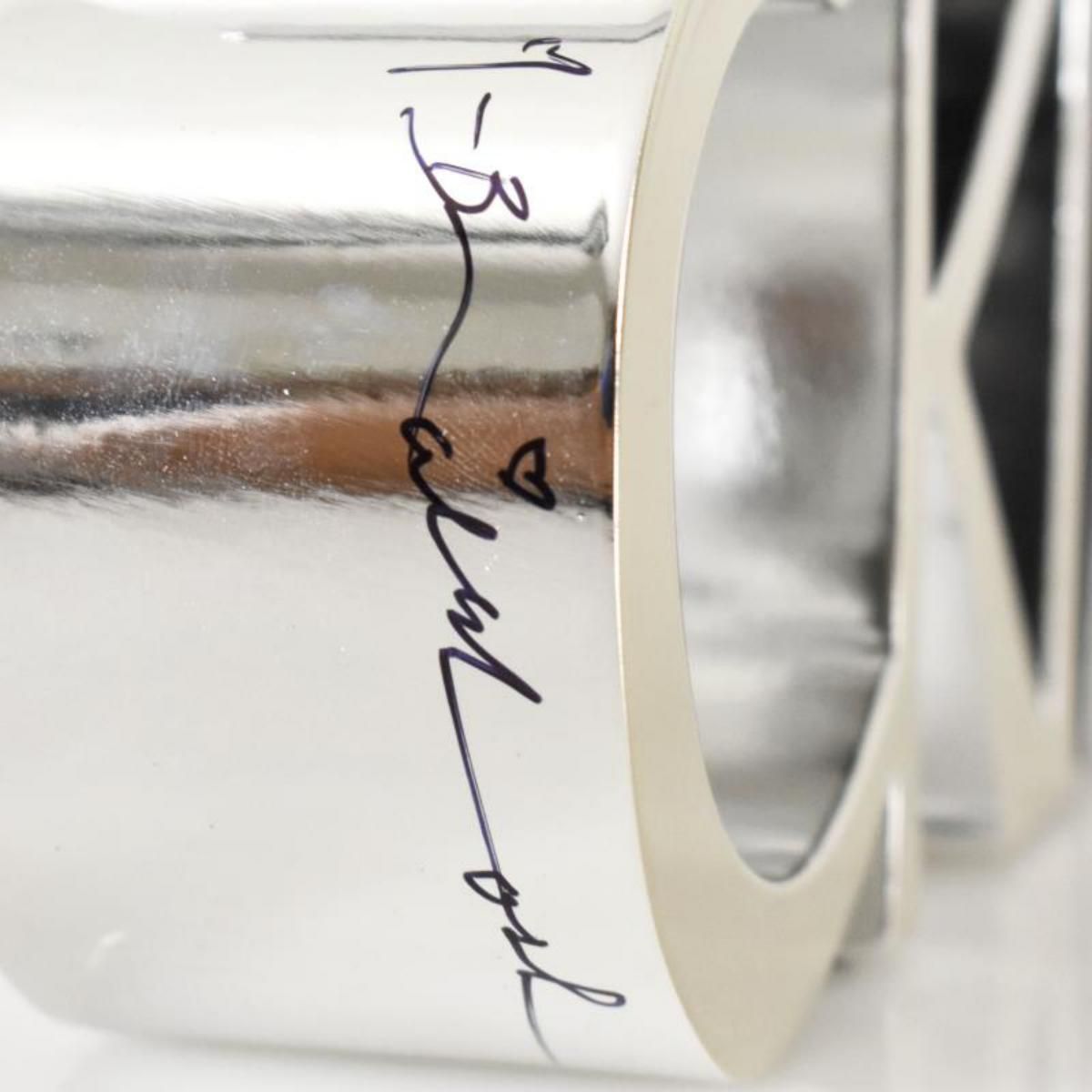 Mr. Brainwash- Resin Sculpture "Art Is Not a Crime (Silver)"