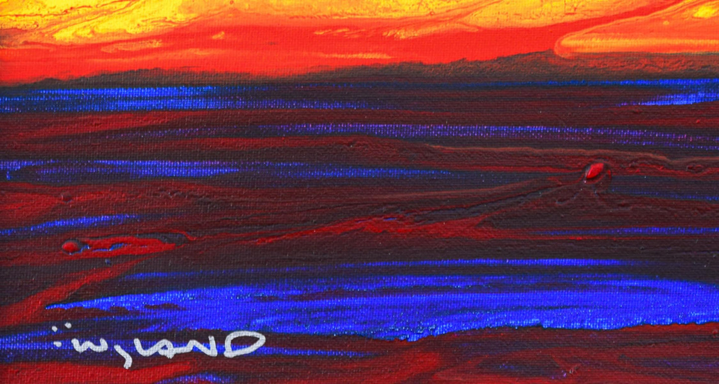 Wyland- Original Painting on Canvas "Whale Tail In the Light"