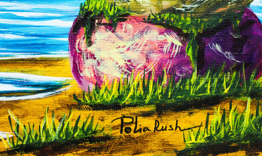 Eugene Poliarush- Original Oil on Canvas "Dreaming Big"