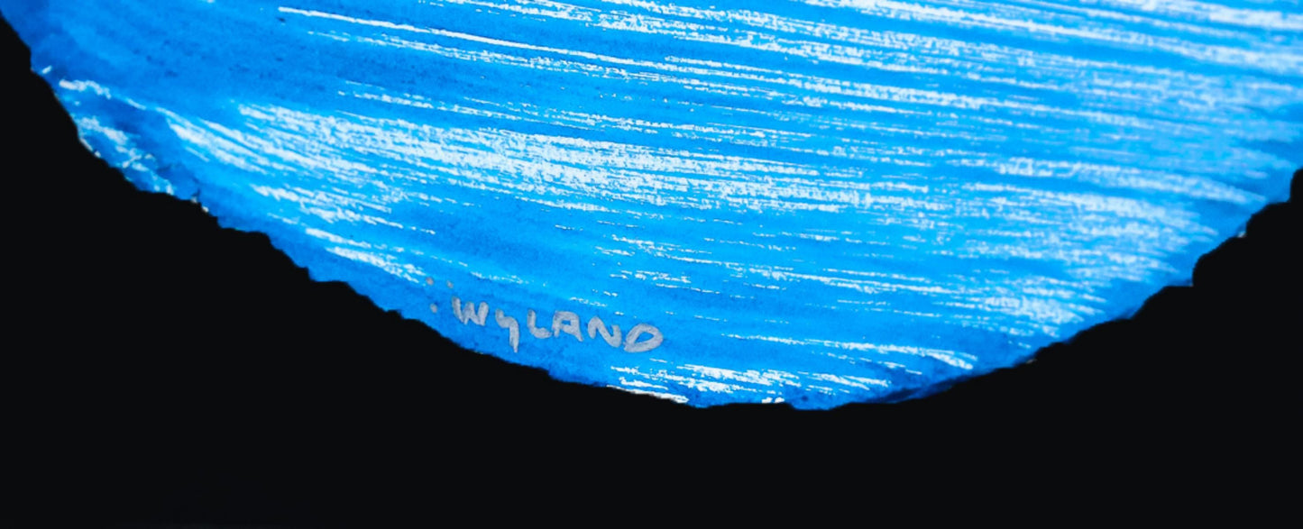 Wyland- Original Watercolor Painting on Deckle Edge Paper "Dolphin"