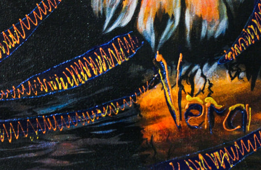 Vera V. Goncharenko- Original Oil on Canvas "Getting ready"