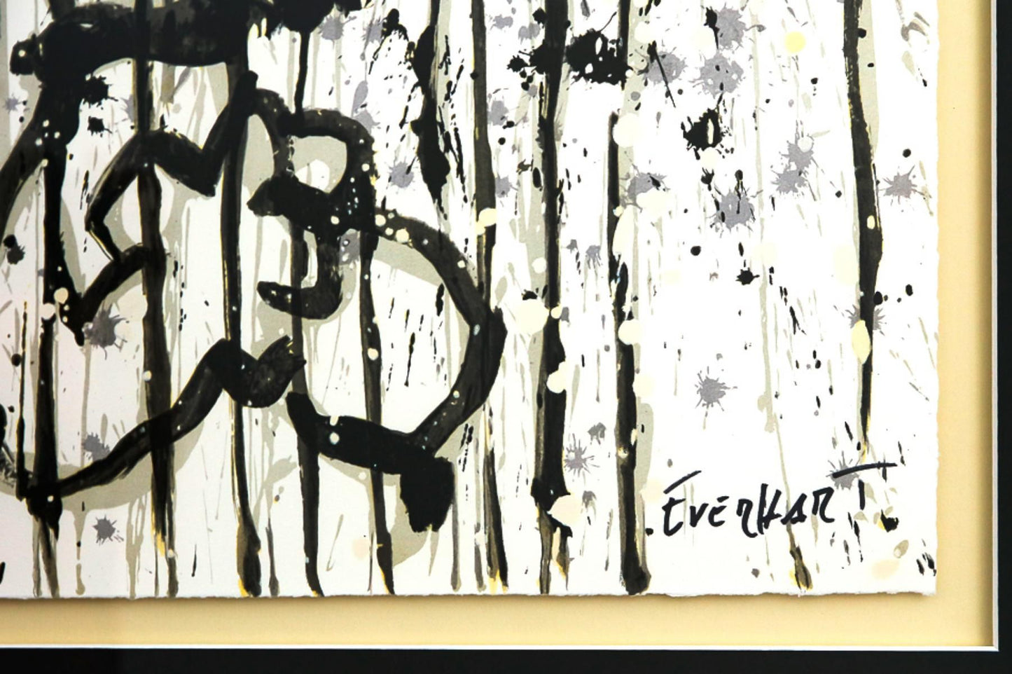 Tom Everhart- Hand Pulled Original Lithograph "Dancing In The Rain"