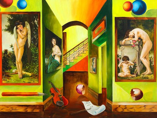 Alexander Astahov- Original Oil on Canvas "Ancient History"