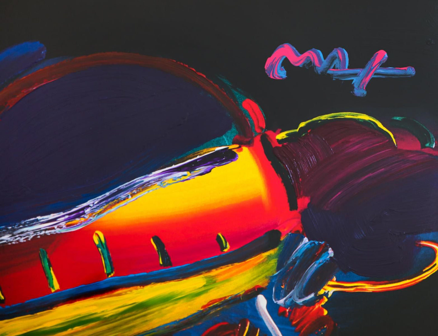 Peter Max- Original Mixed Media "Zero Prism"