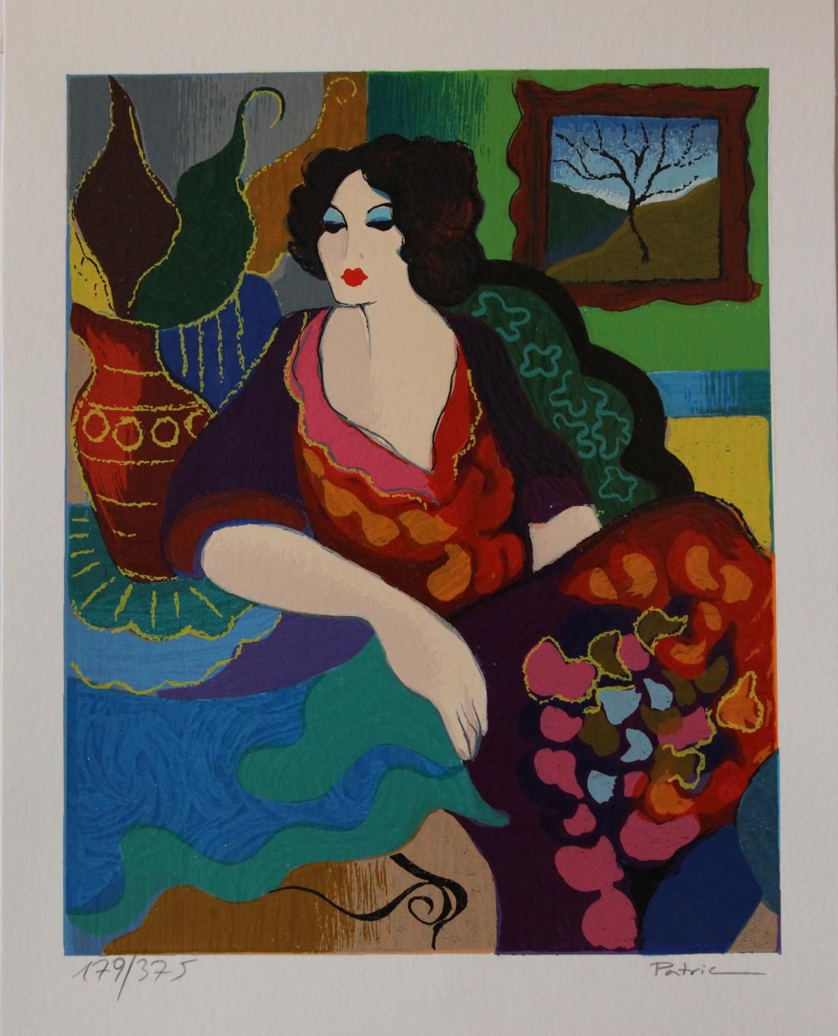 Patricia Govezensky- Original Serigraph on Paper "Katy"