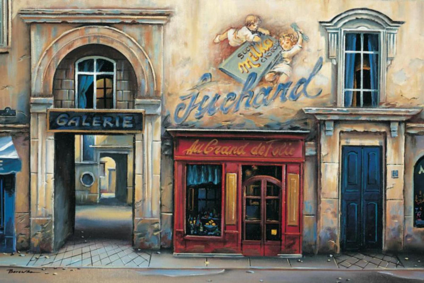 Alexander Borewko- Original Giclee on Canvas "Galerie"