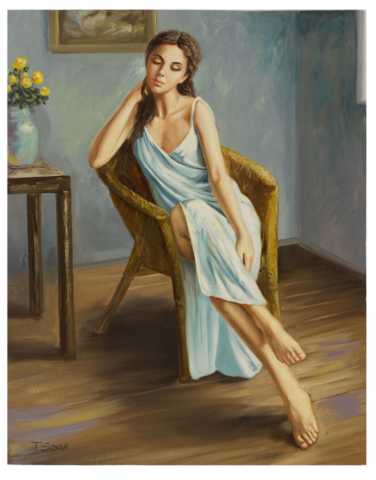 Taras Sidan- Original Giclee on Canvas "Florentina"
