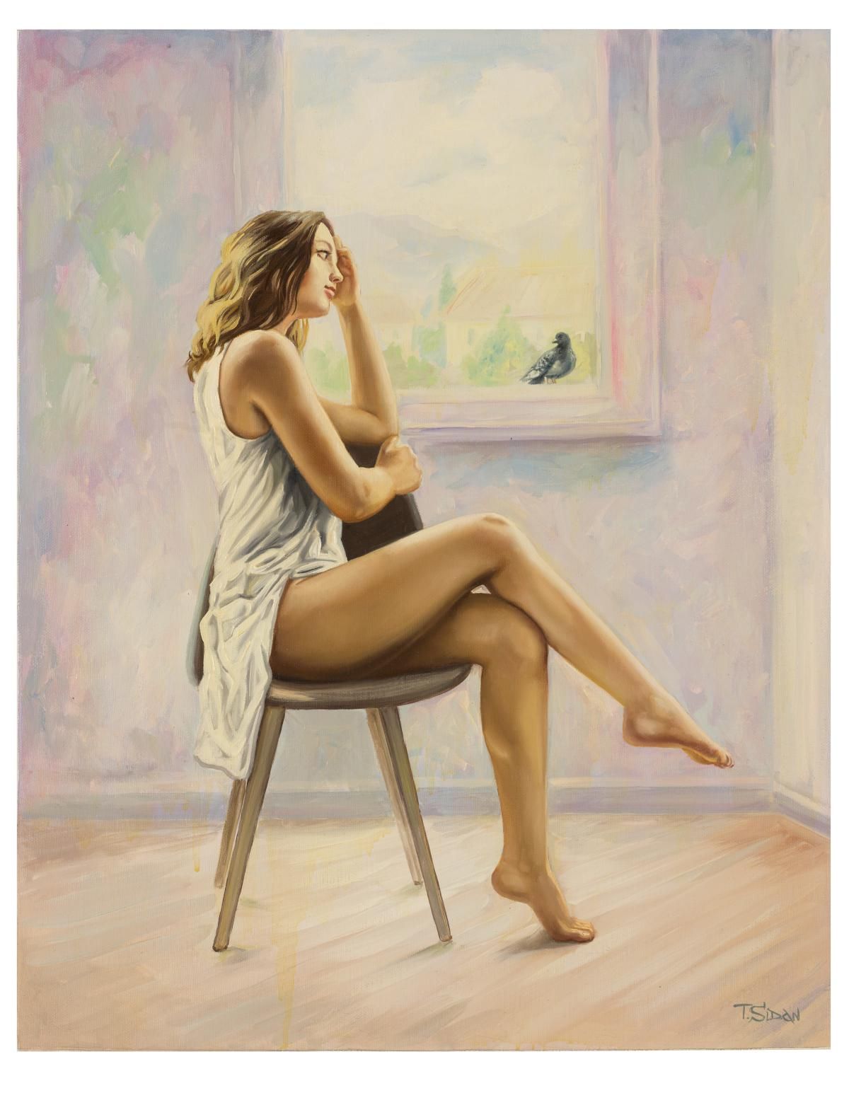 Taras Sidan- Original Giclee on Canvas "Raffaella"