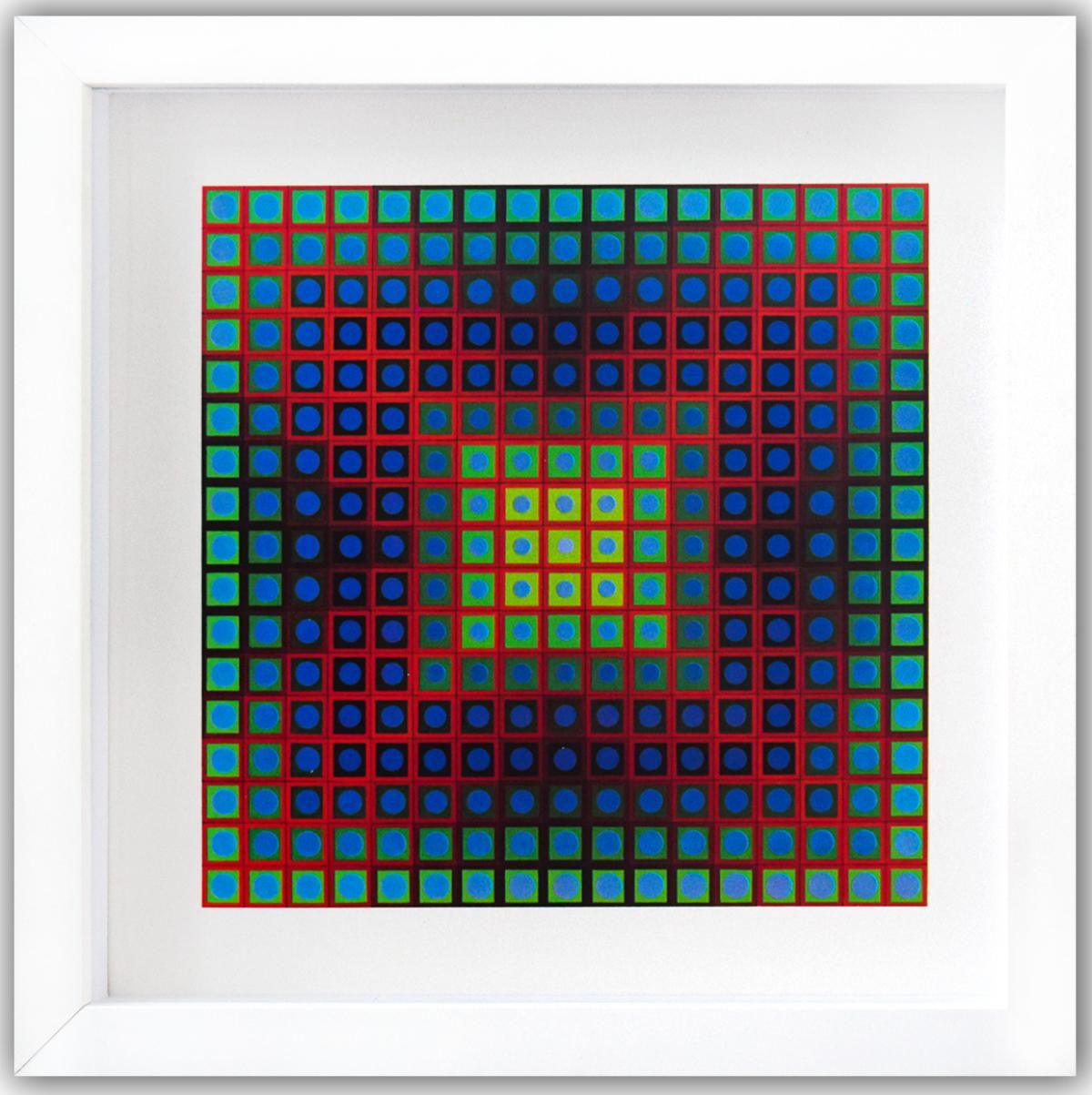 Victor Vasarely- Heliogravure Print "Kezdi"