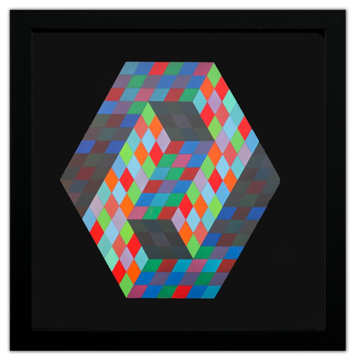 Victor Vasarely- Heliogravure Print "Untitled"