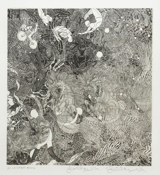 Guillaume Azoulay- Original Etching "Le Cirque"