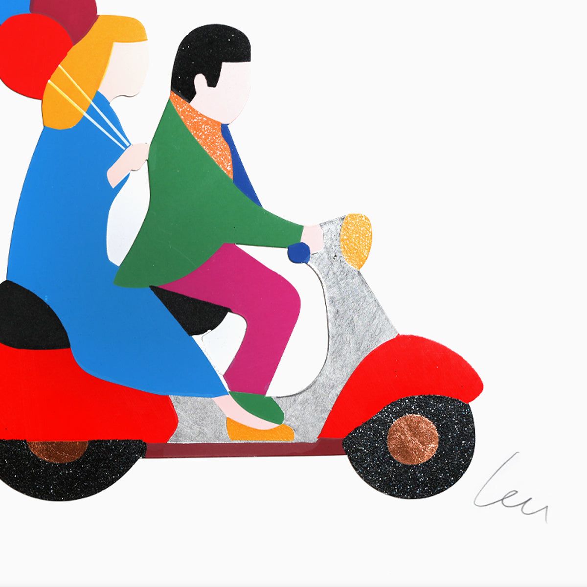 Marco Lodola- Silkscreen "Party night"