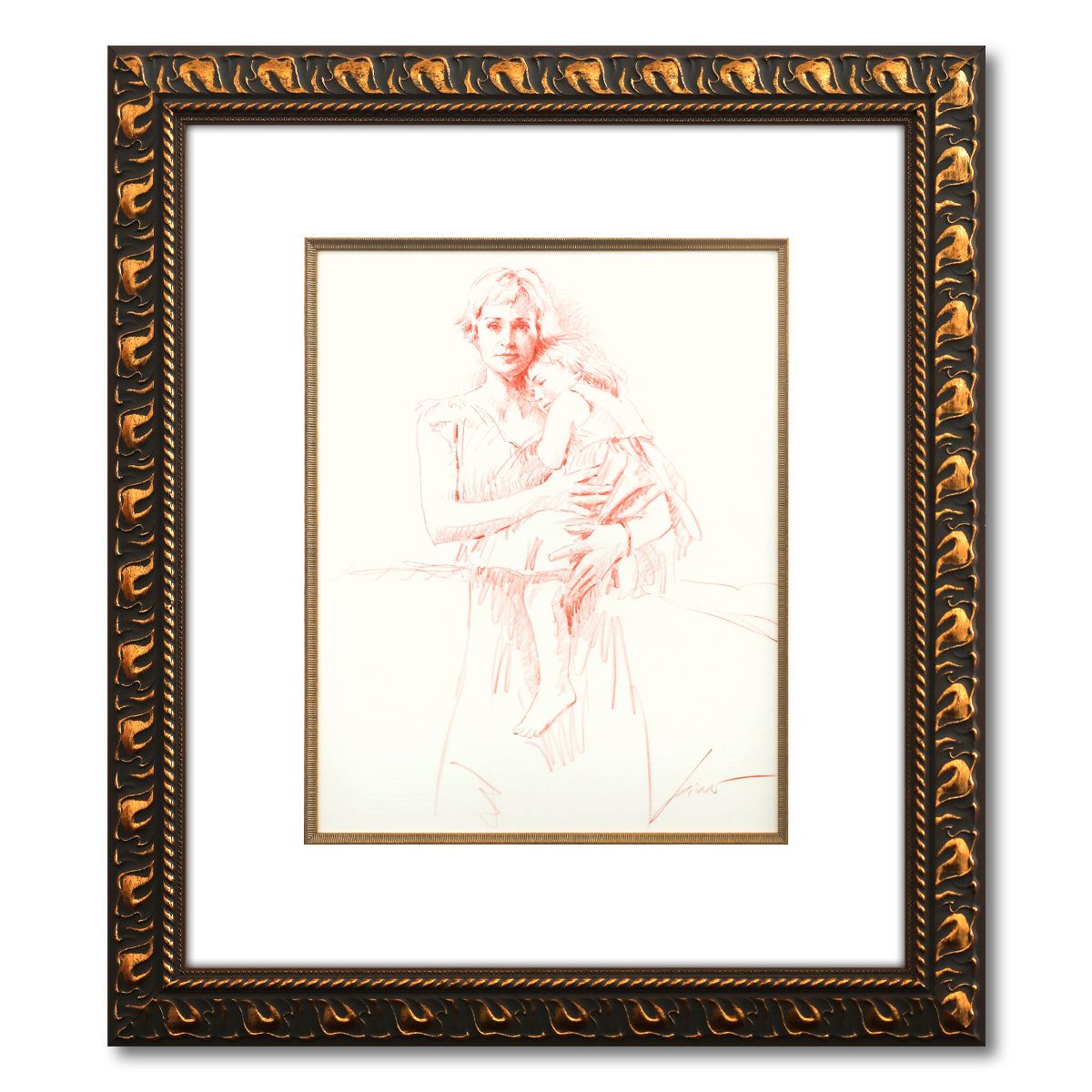 Pino (1939-2010)- Original Drawing on Paper "Untitled"