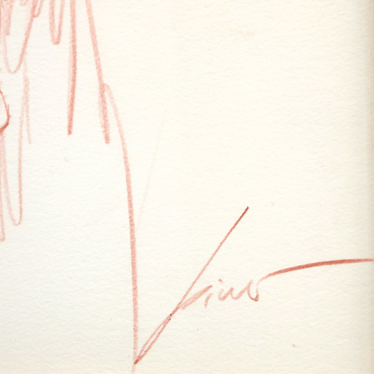 Pino (1939-2010)- Original Drawing on Paper "Untitled"
