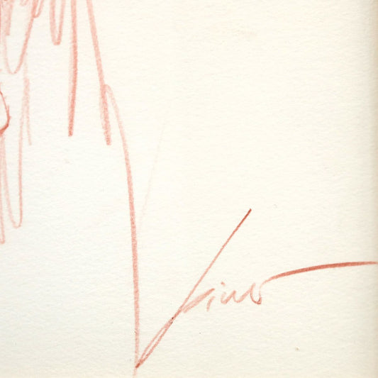 Pino (1939-2010)- Original Drawing on Paper "Untitled"