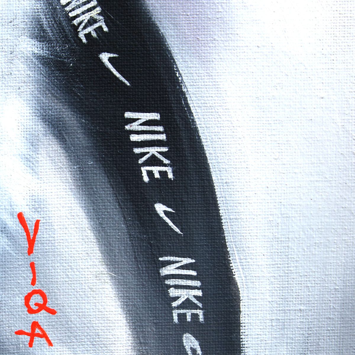 Viqa- Original Oil on Canvas with Collage "Scrooge McDuck/ Rick Ross"