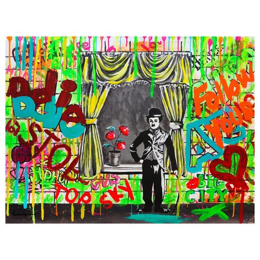 Nastya Rovenskaya- Mixed Media "Comedy Time"